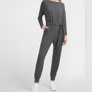 Express Jumpsuit Long Sleeve Joggers Gray Women’s size XS